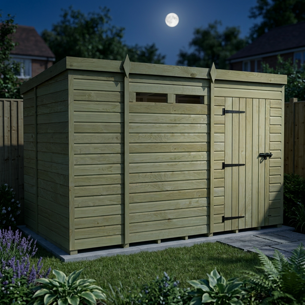 10 x 6 Security Pent Shed - view 4