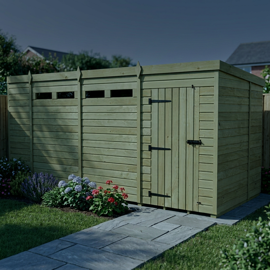 13 x 6 Security Pent Shed - view 6