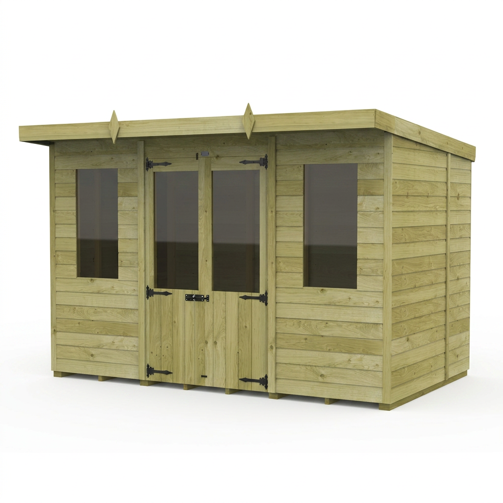10 x 5 Pent Summer House - view 2