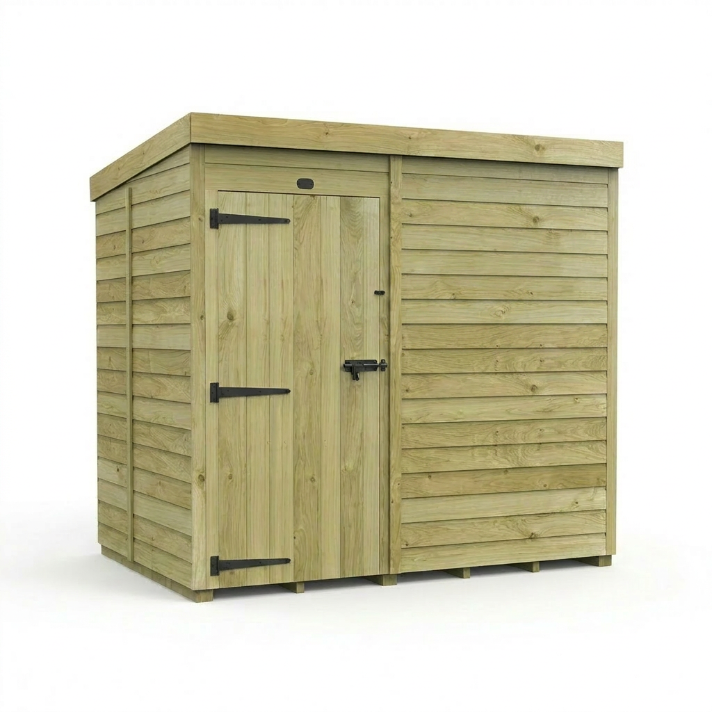 7 x 5 Pent Shed (Single Door, No Windows) - view 6