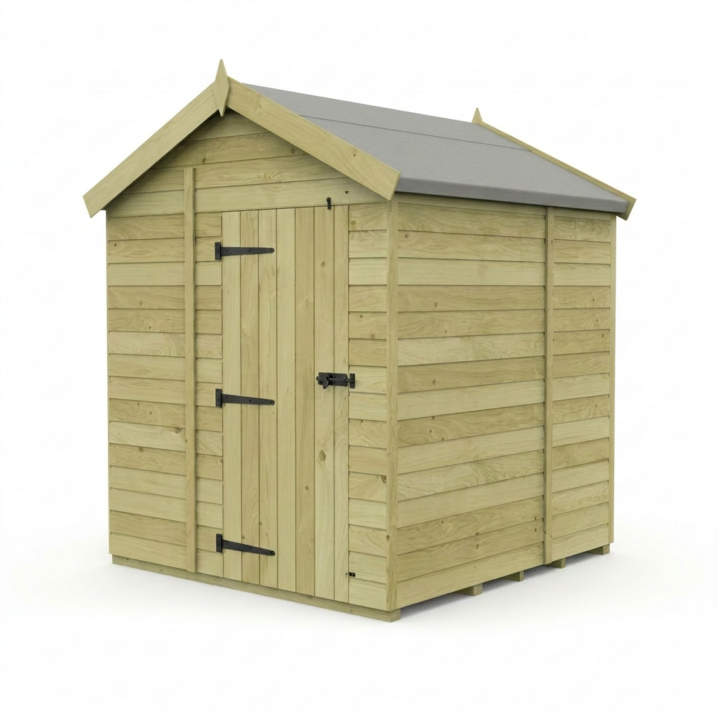 7 x 7 Apex Shed (Single Door, No Windows) - view 6
