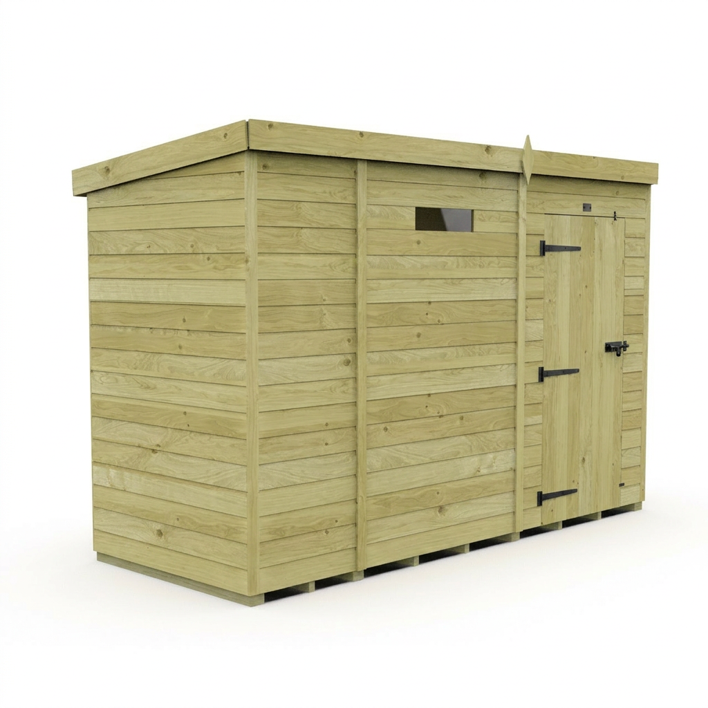 9 x 4 Security Pent Shed - view 3