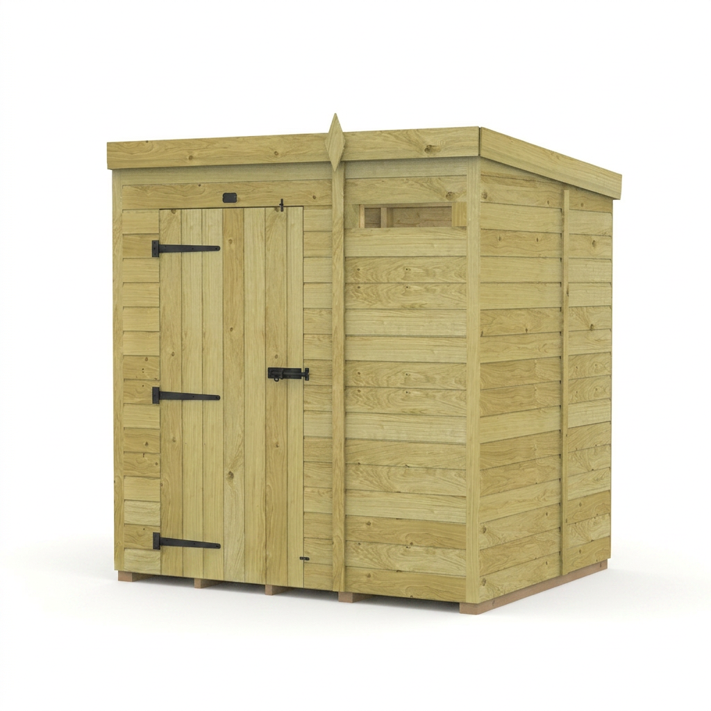 6 x 5 Security Pent Shed - view 6
