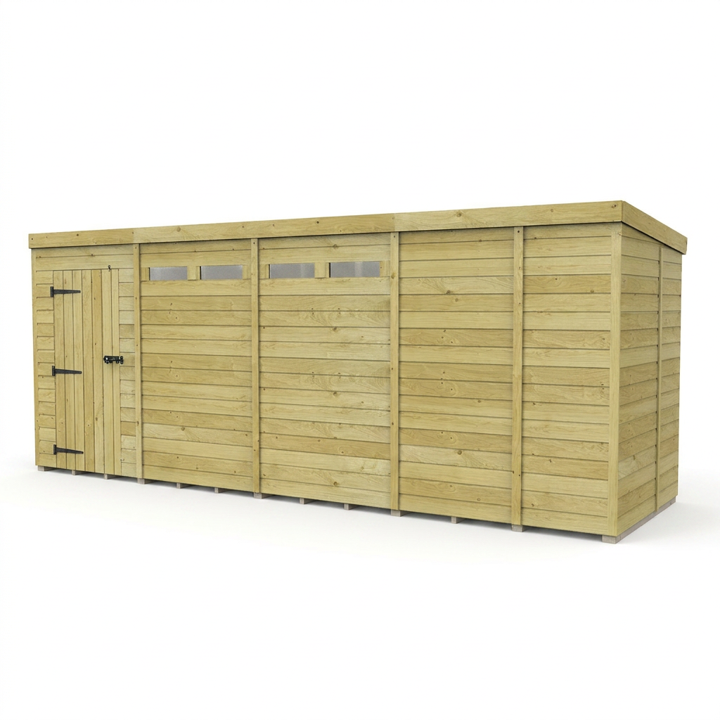 17 x 5 Security Pent Shed - view 6