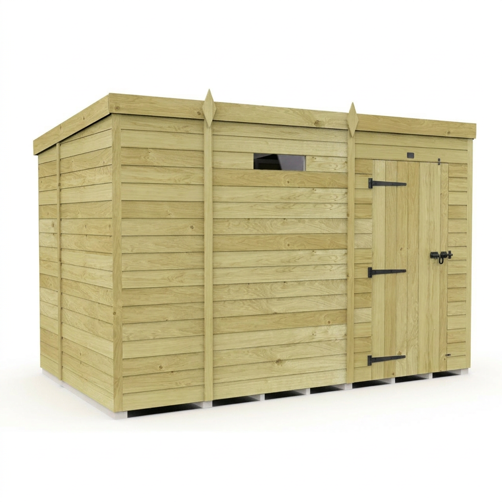 9 x 6 Security Pent Shed - view 4