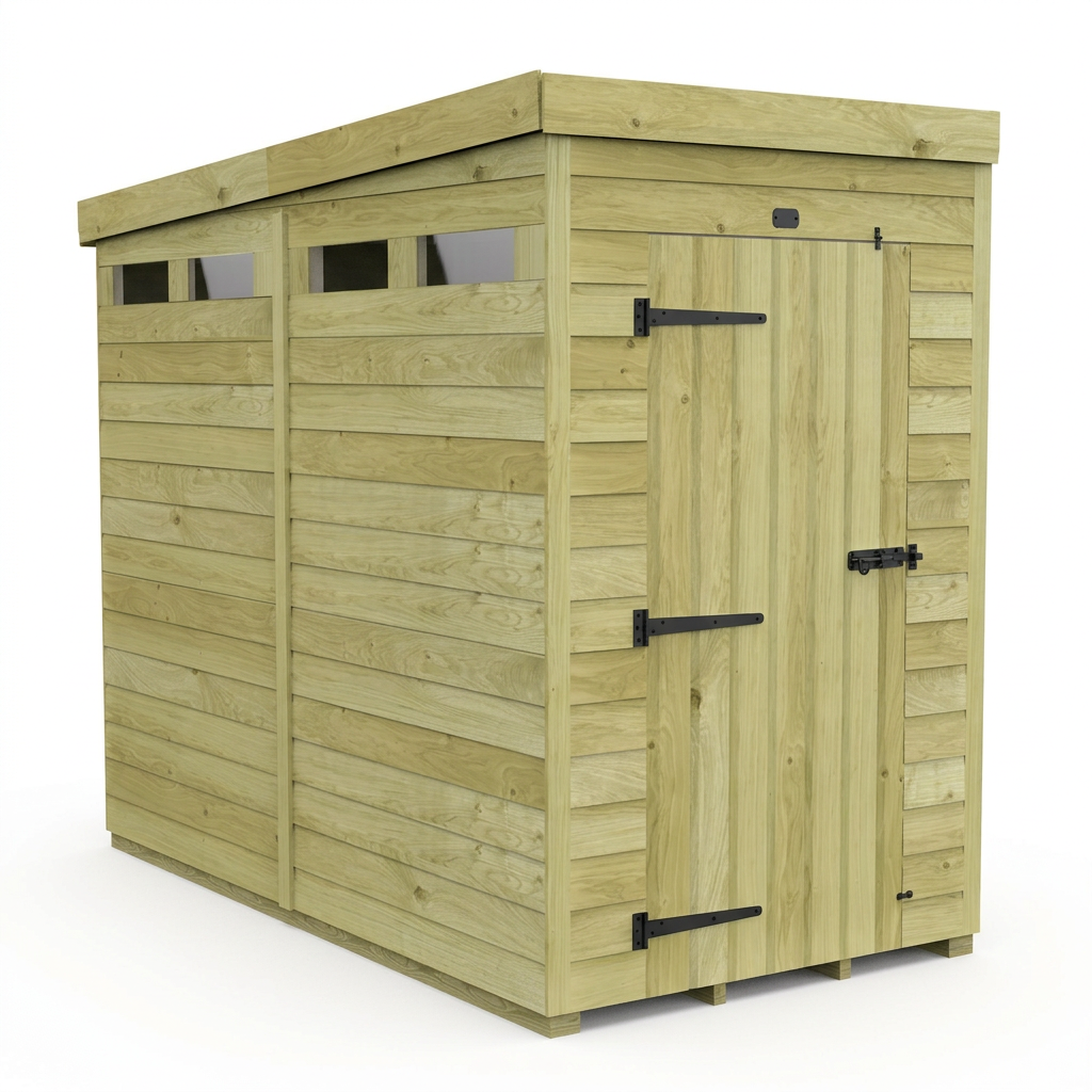 4 x 8 Security Pent Shed - view 6