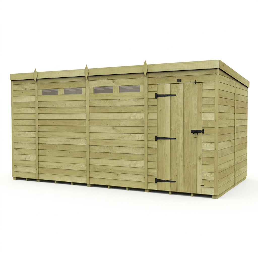 15 x 8 Security Pent Shed - view 6