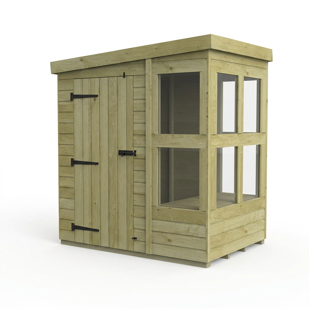 6 x 4 Pent Potting Shed - view 5