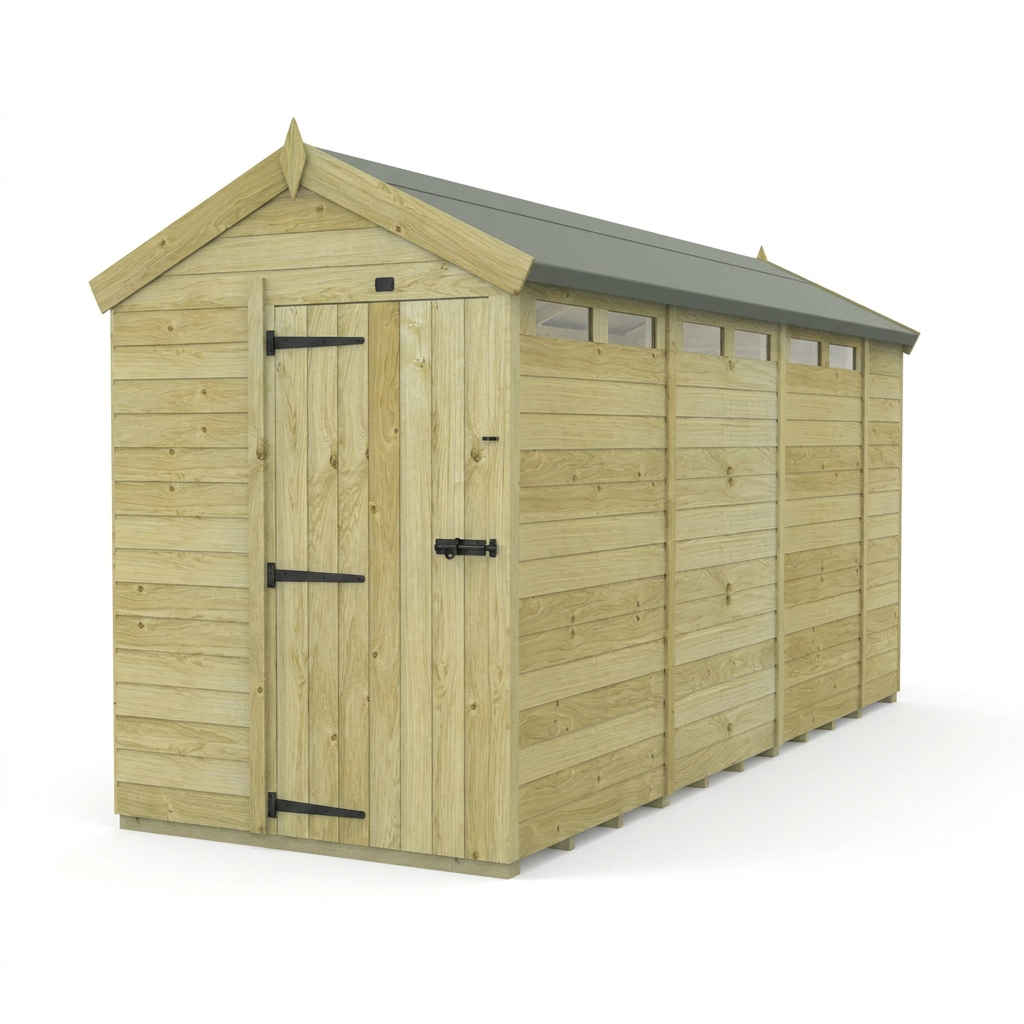 5 x 14 Apex Security Shed - view 6