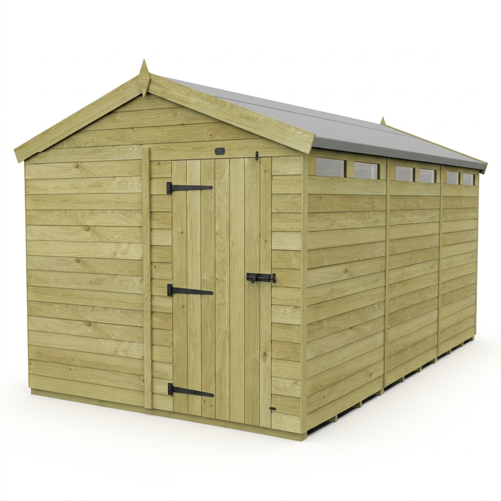 8 x 16 Apex Security Shed - view 6