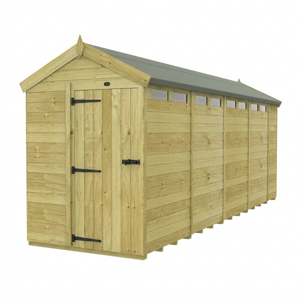 5 x 18 Apex Security Shed - view 6