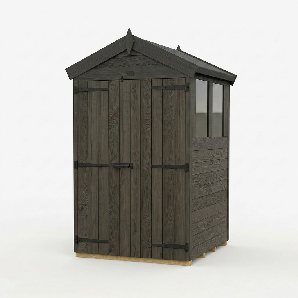 4 x 4 Composite Apex Shed (Single Door, No Windows) - Composite Apex Shed
