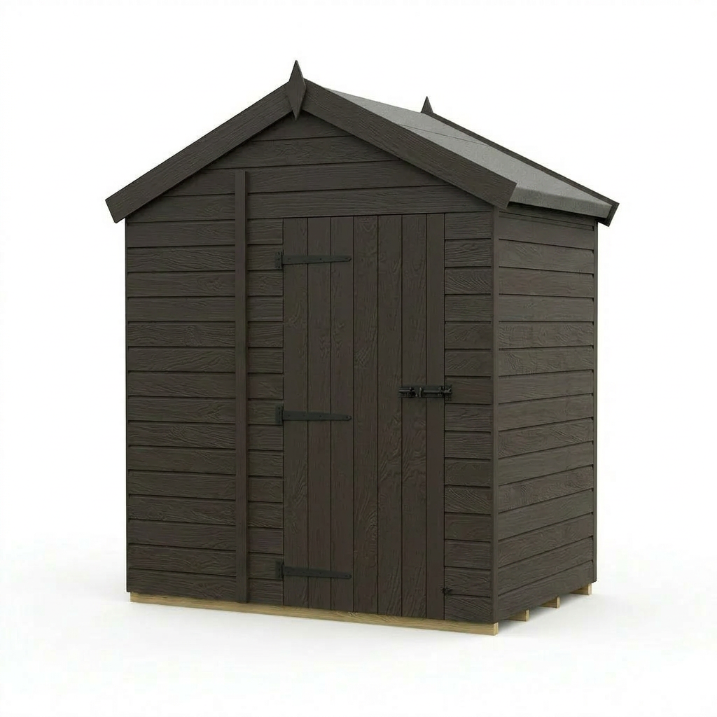 6 x 4 Composite Apex Shed (Single Door, No Windows) - Composite Apex Shed