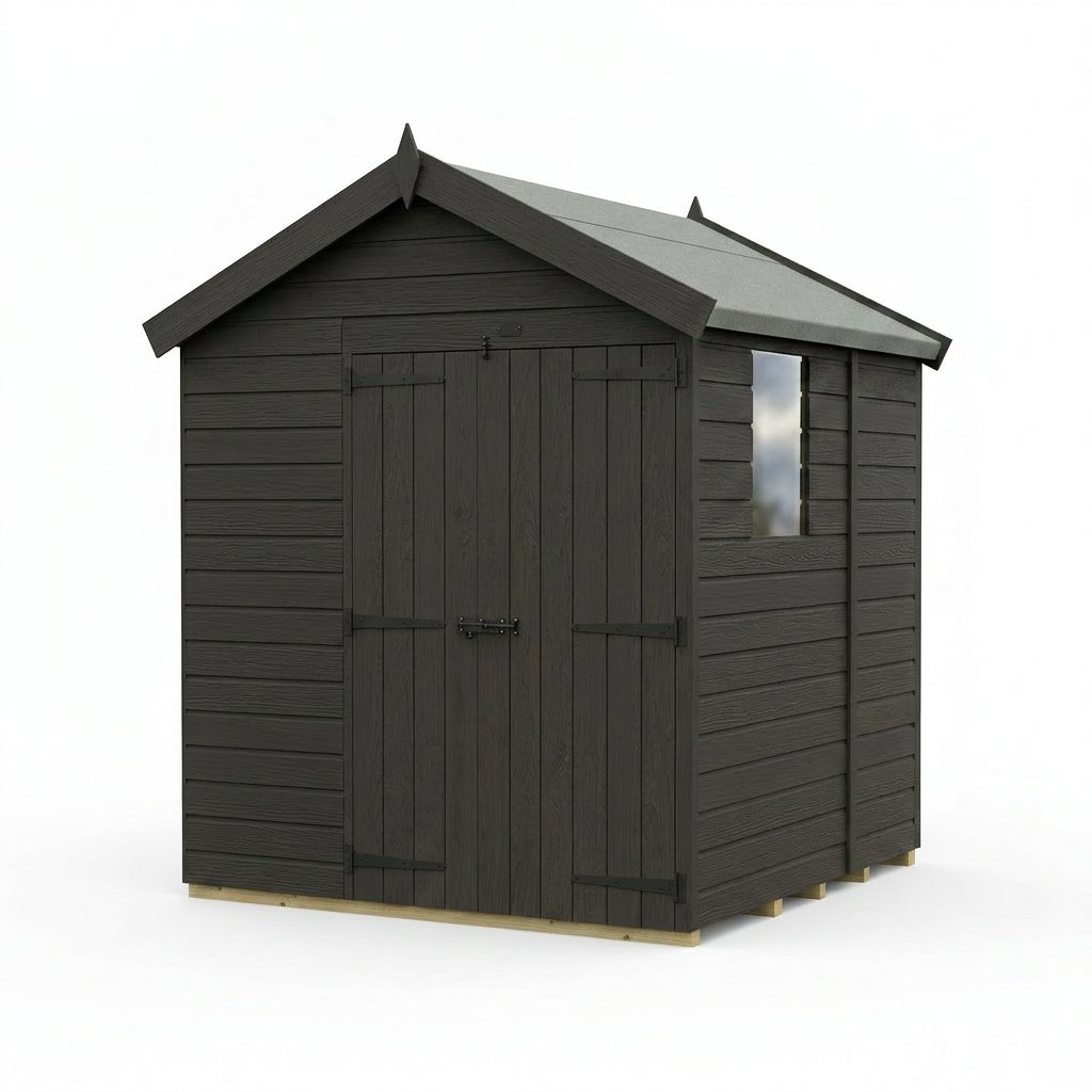 7 x 5 Composite Apex Shed (Single Door, No Windows) - Composite Apex Shed