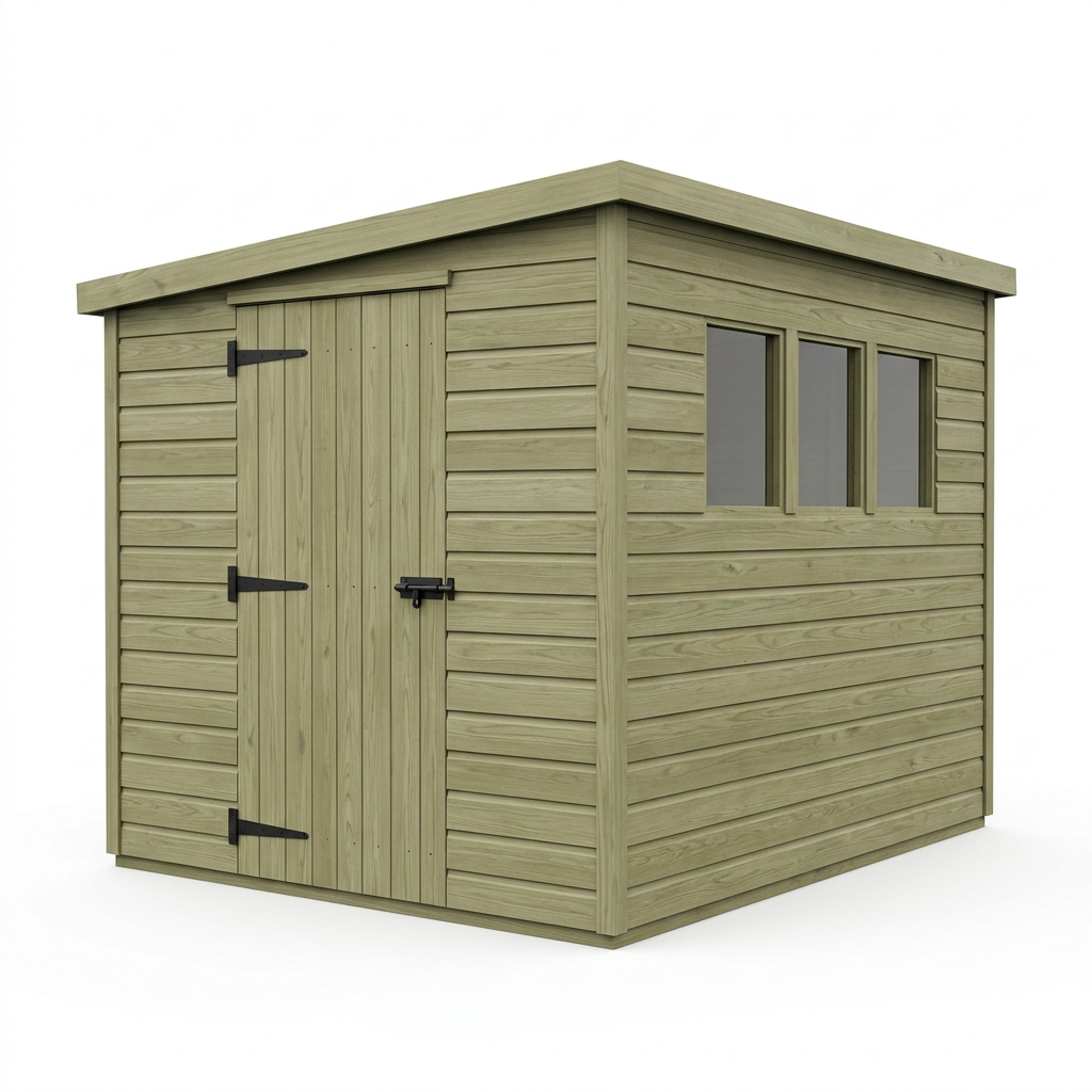 12 x 10 Security Pent Shed - view 2