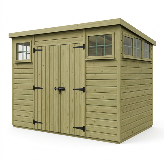 15 x 10 Security Pent Shed - view 2