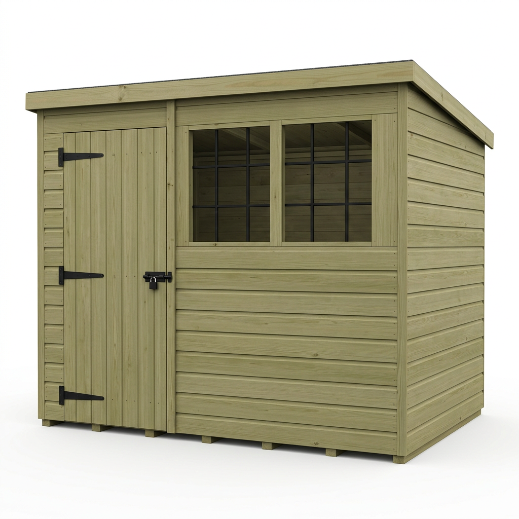 6 x 10 Security Pent Shed - view 2