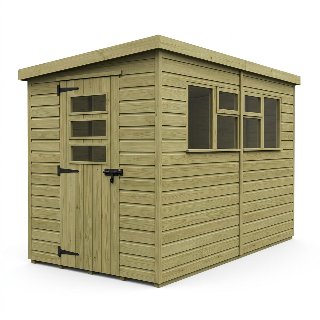 5 x 9 Security Pent Shed - view 2