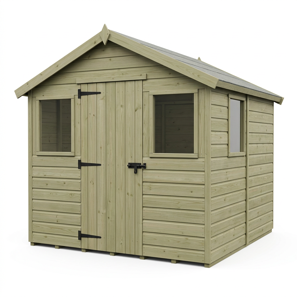 7 x 9 Apex Security Shed - view 2