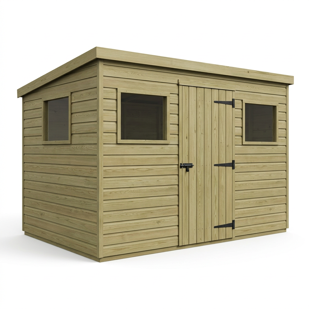 17 x 10 Security Pent Shed - view 2