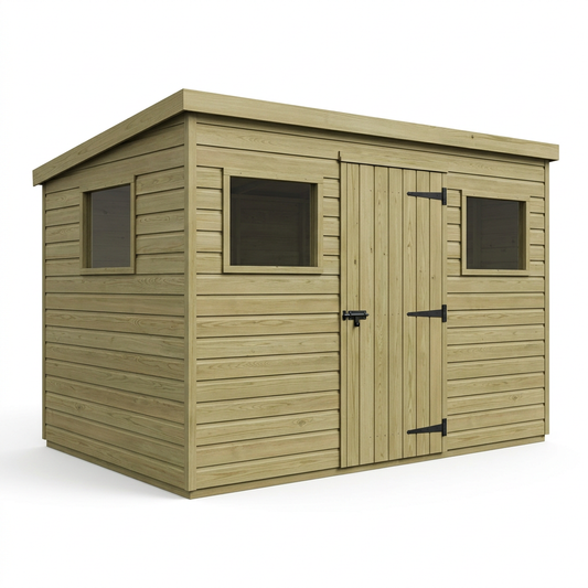 17 x 10 Security Pent Shed - view 2