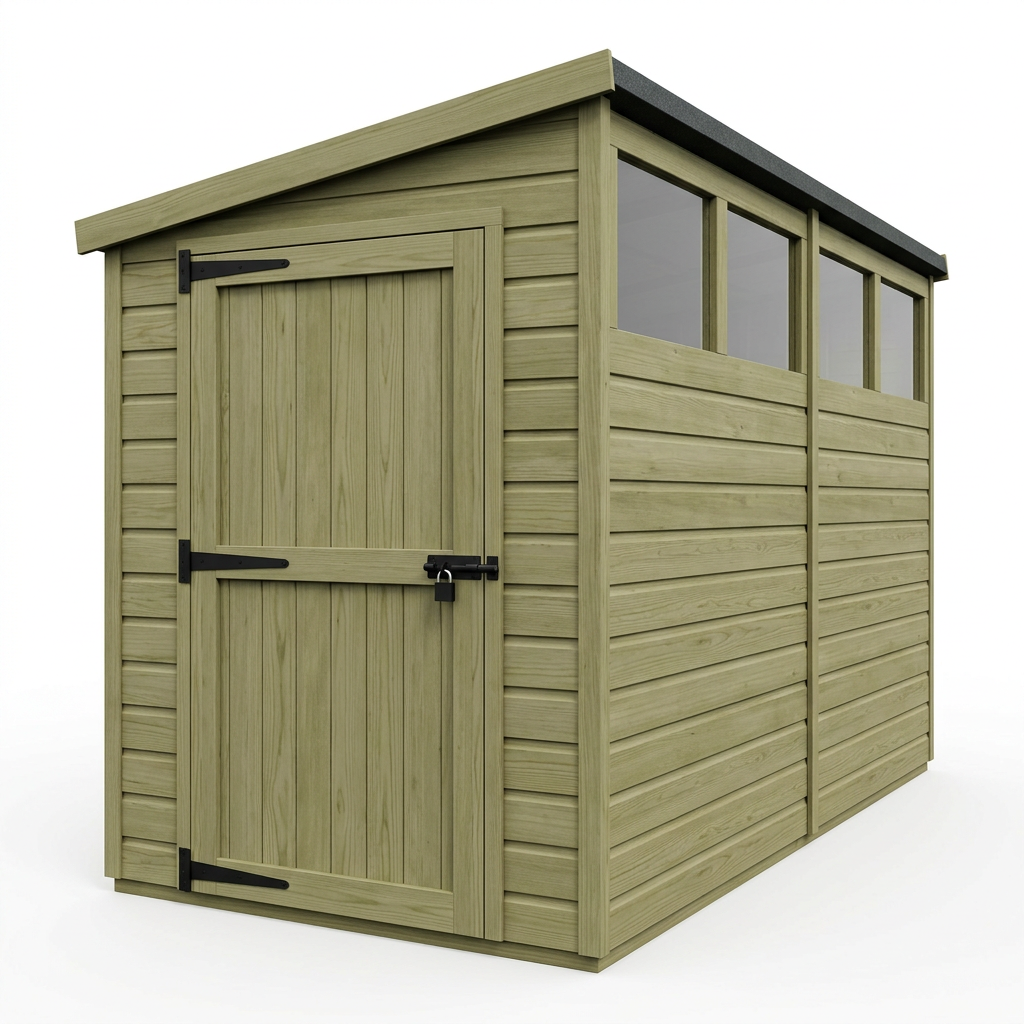 18 x 9 Security Pent Shed - view 2