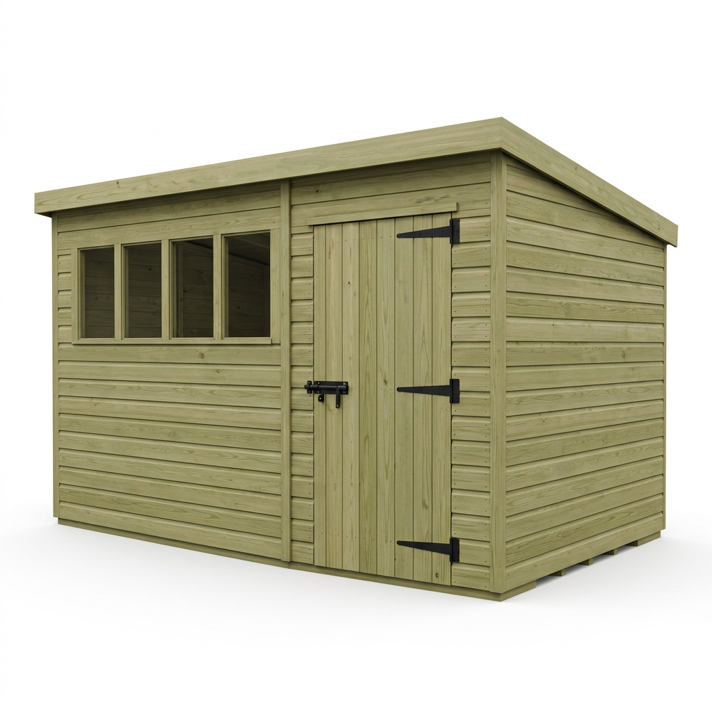 18 x 10 Security Pent Shed - view 2