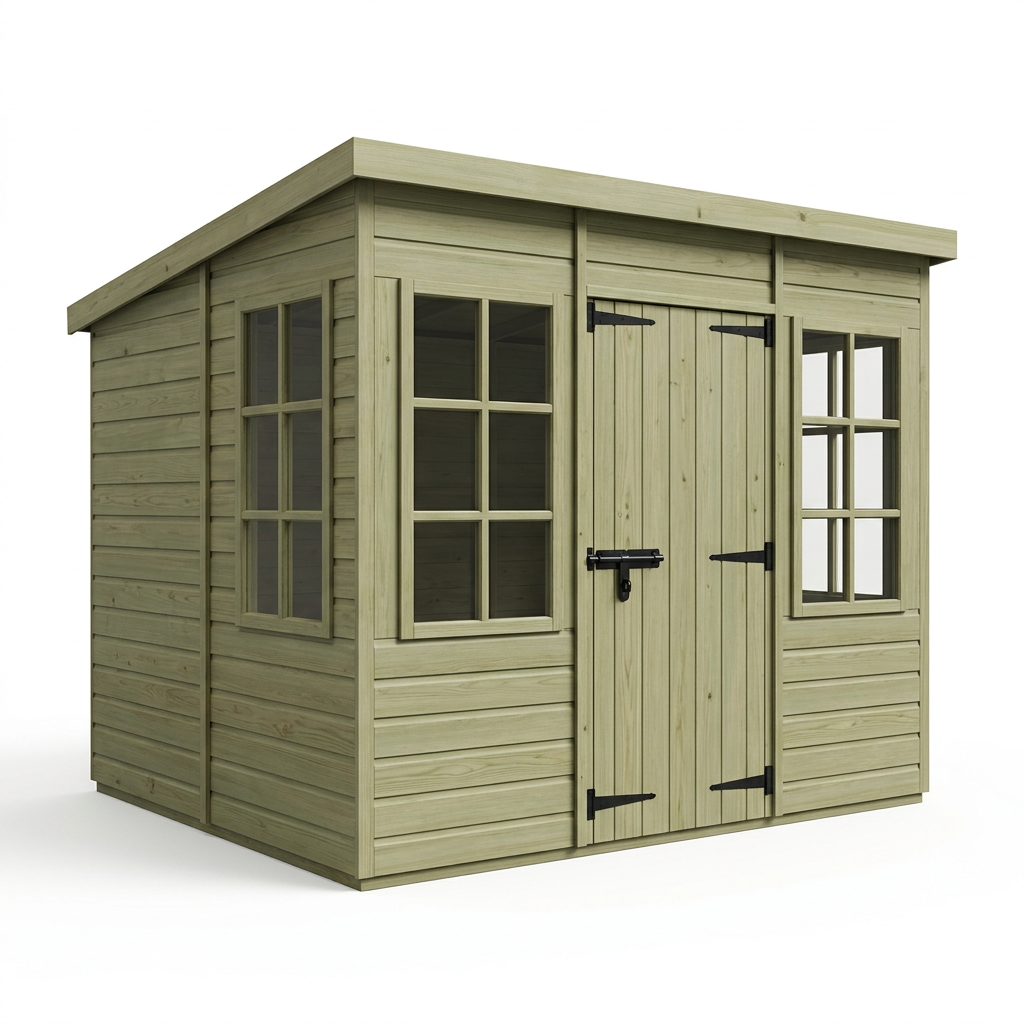 8 x 10 Pent Summer House - view 2