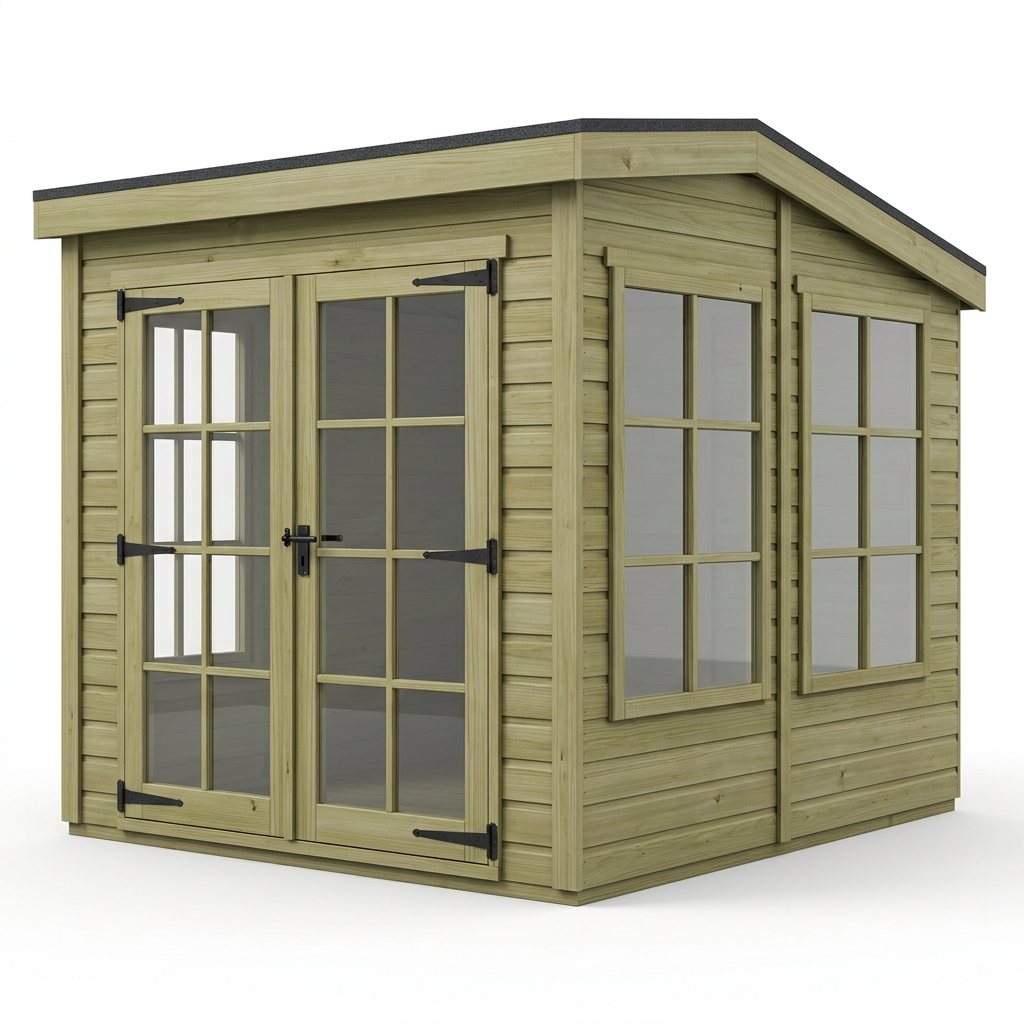 5 x 10 Pent Summer House - view 2
