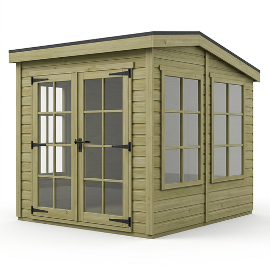 5 x 10 Pent Summer House - view 2