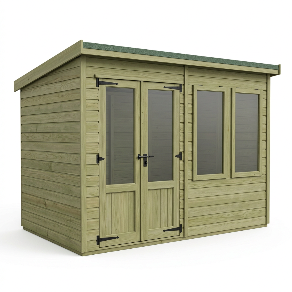 6 x 10 Pent Summer House - view 2
