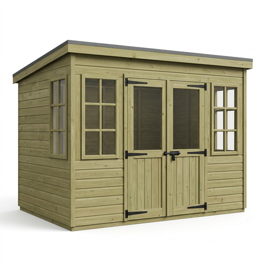 9 x 6 Pent Summer House - view 2