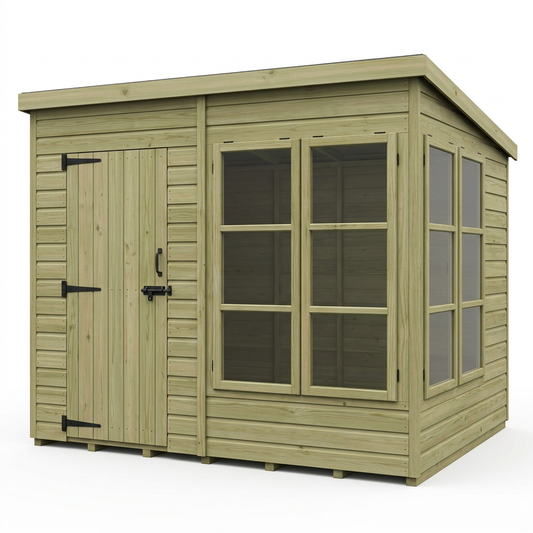 11 x 9 Pent Summer House - view 2