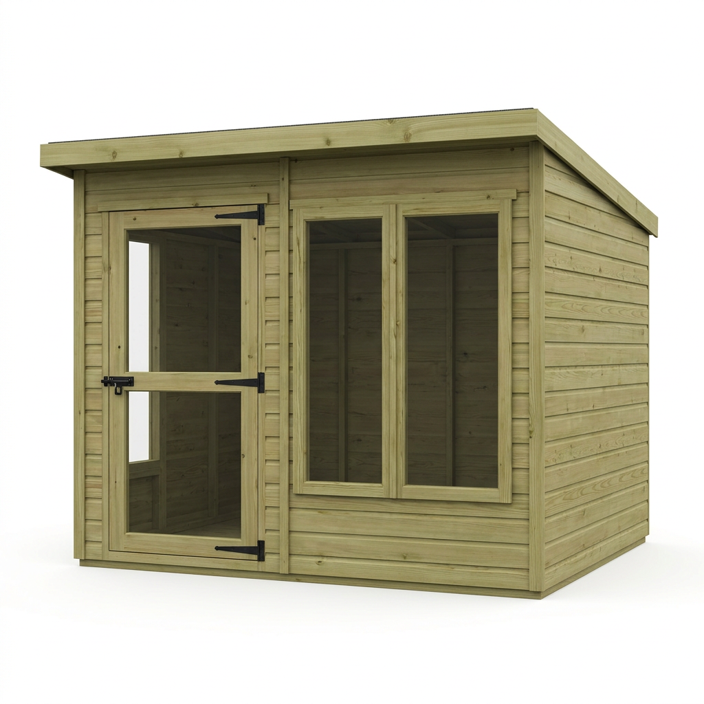 11 x 10 Pent Summer House - view 2