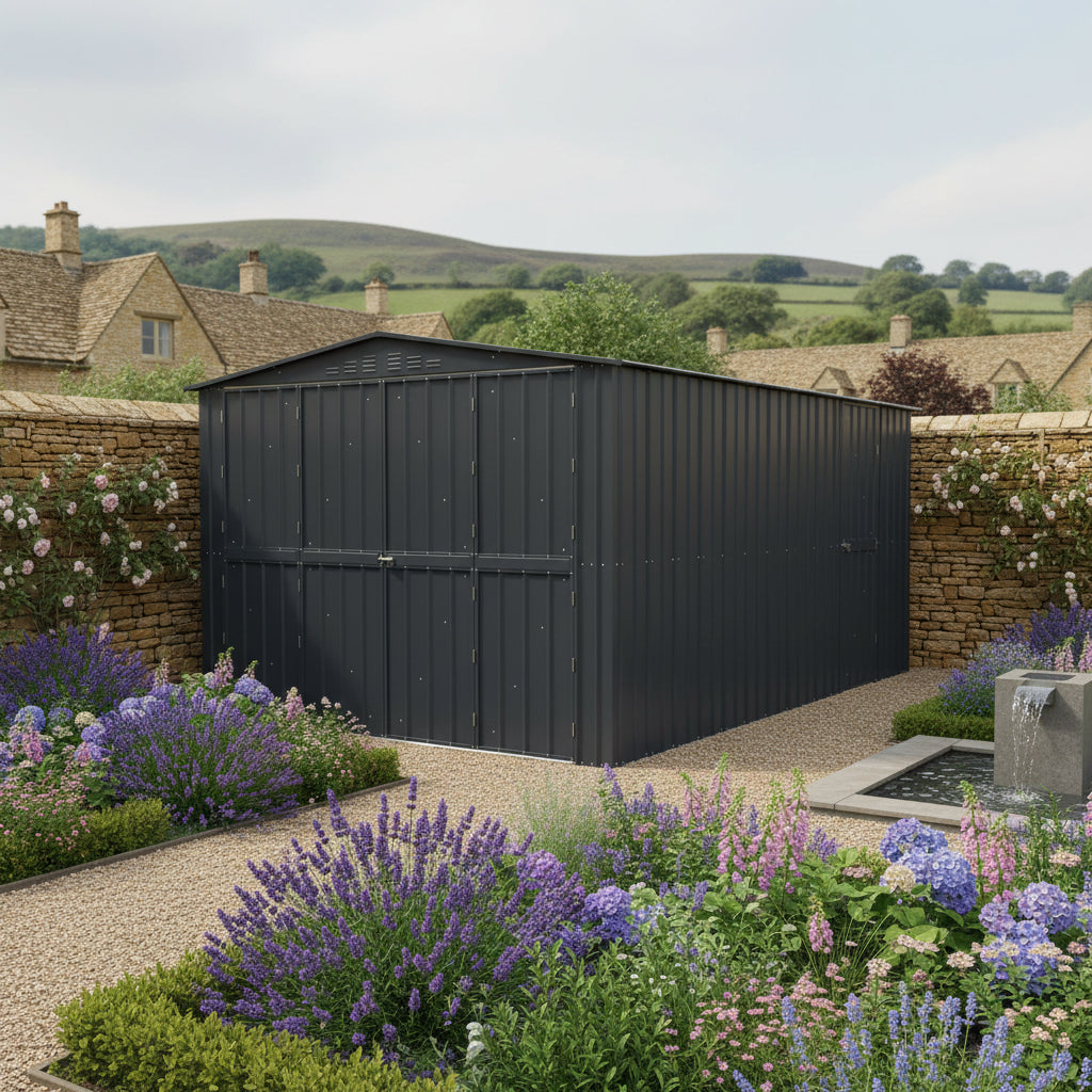 Globel Galvanised Steel Large Shed