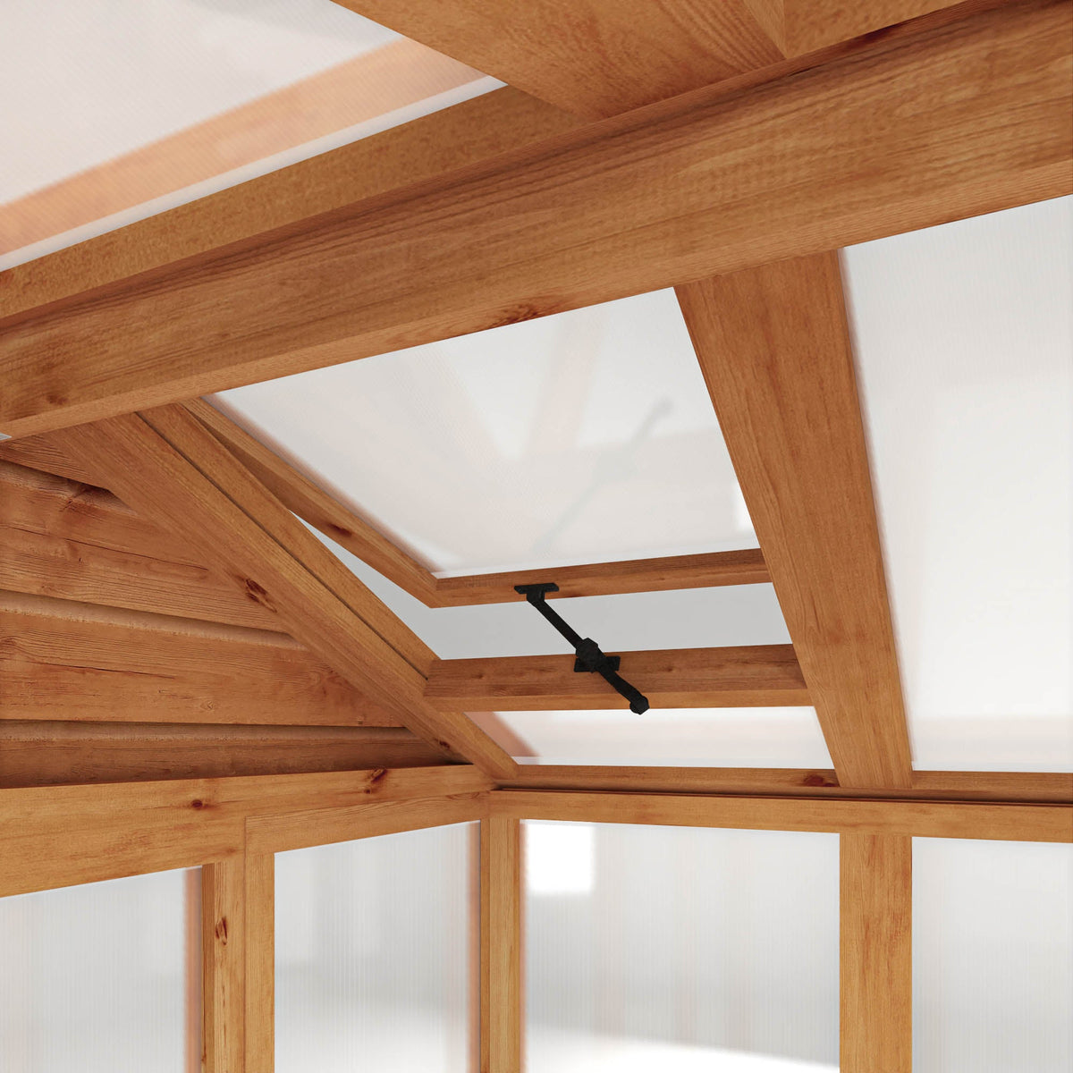 Premium Timber Woodsman Apex Greenhouse