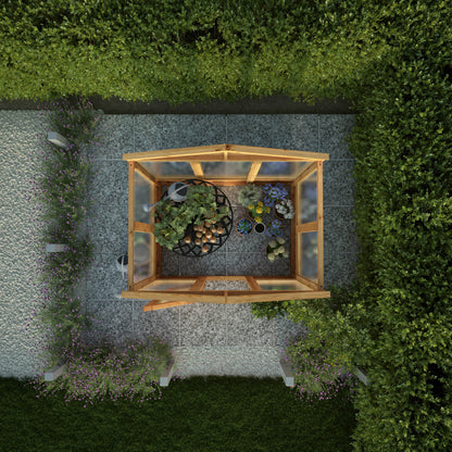 Premium Timber Woodsman Apex Greenhouse