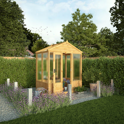 Premium Timber Woodsman Apex Greenhouse