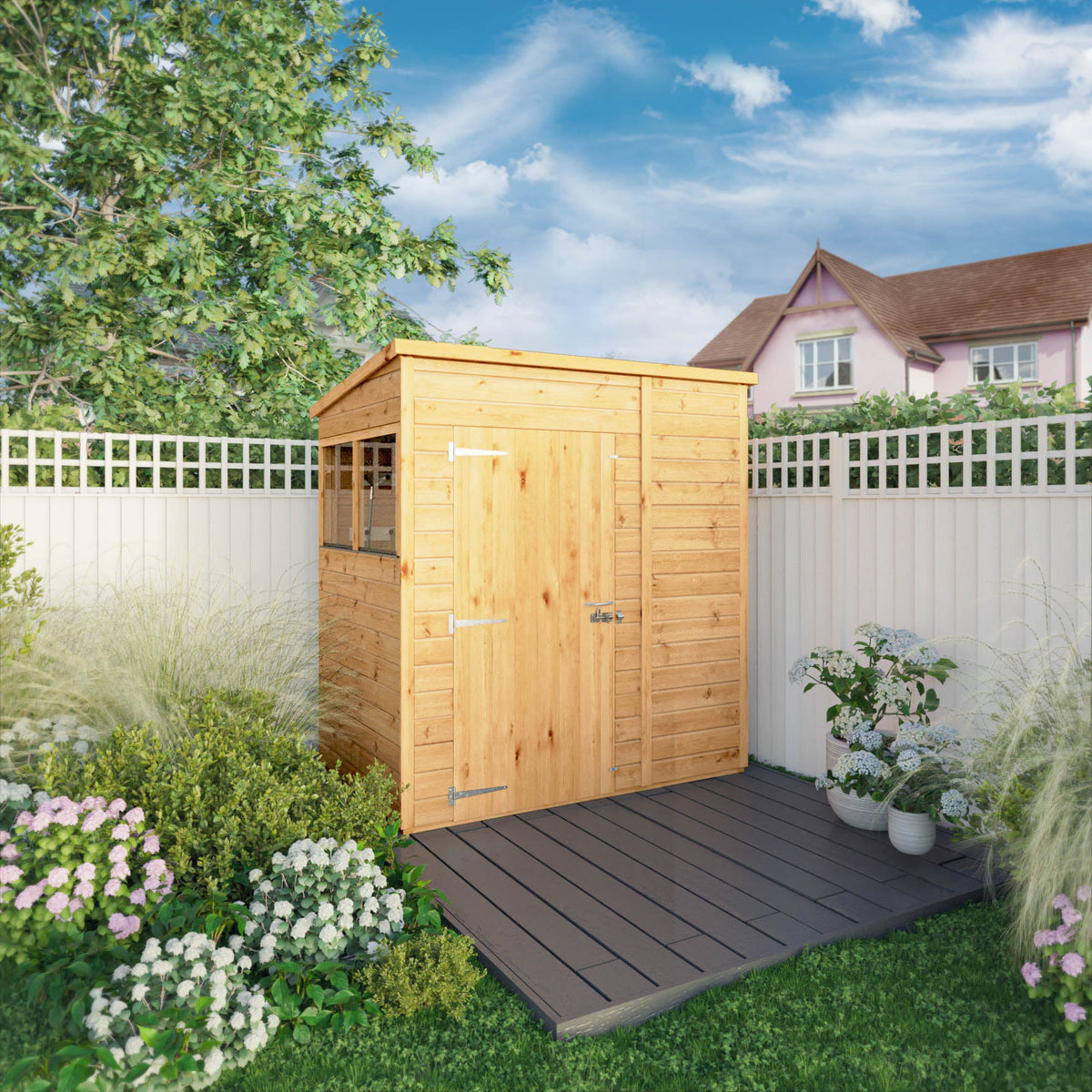 Woodsman Shiplap Timber Shed - Pent Roof