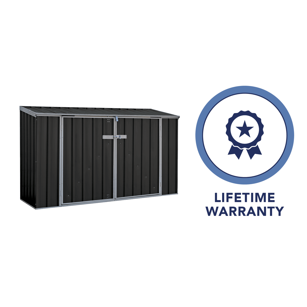 Absco BlueScope Steel Metal Bike Storage Shed