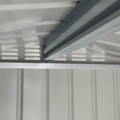 Globel Galvanised Steel Apex Metal Garden Shed