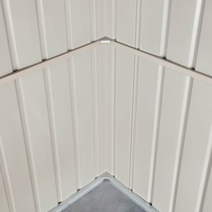 Globel Galvanised Steel Apex Metal Garden Shed