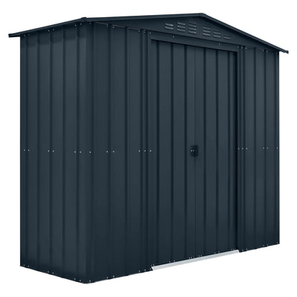 Globel Galvanised Steel Apex Metal Garden Shed