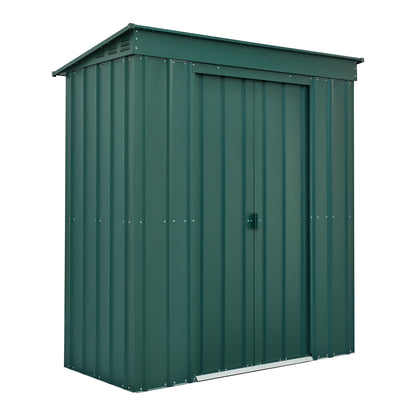 Globel Galvanised Steel Pent Metal Garden Shed