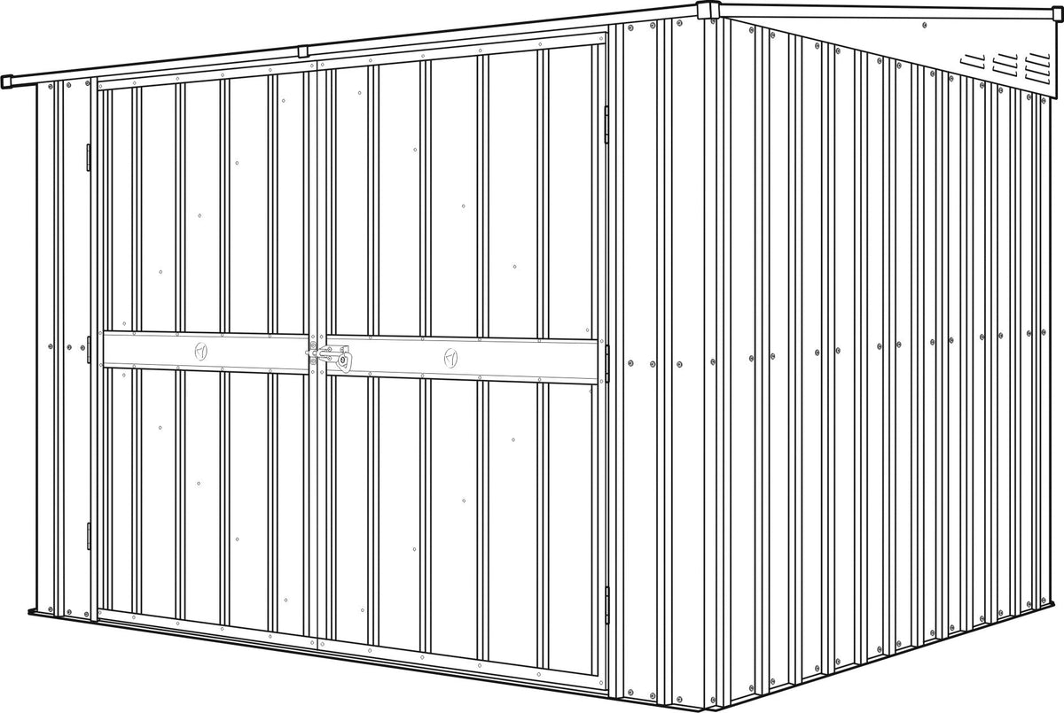 Globel Galvanised Steel Secure Bike Storage