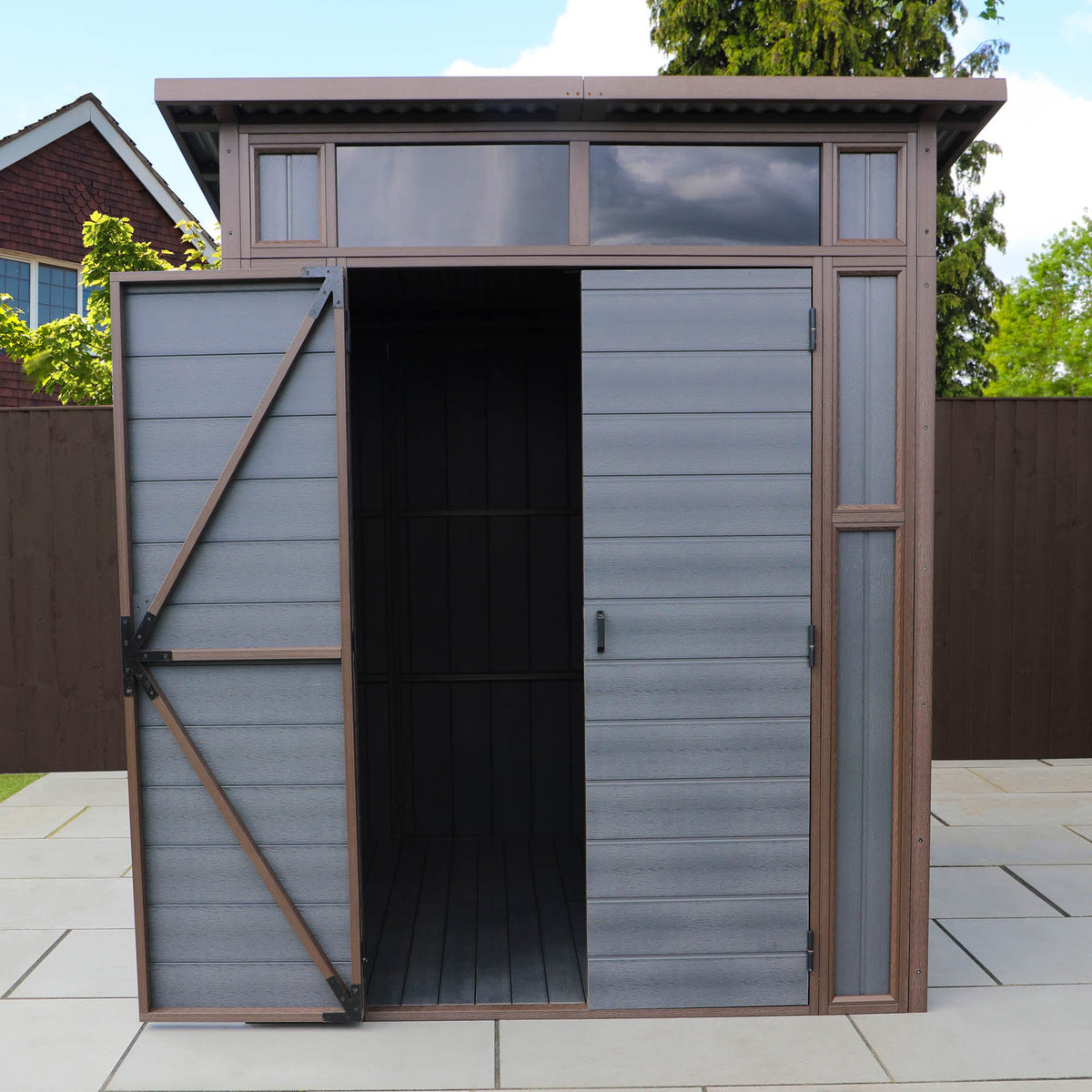 Composite Pent Storage Shed (7x7)