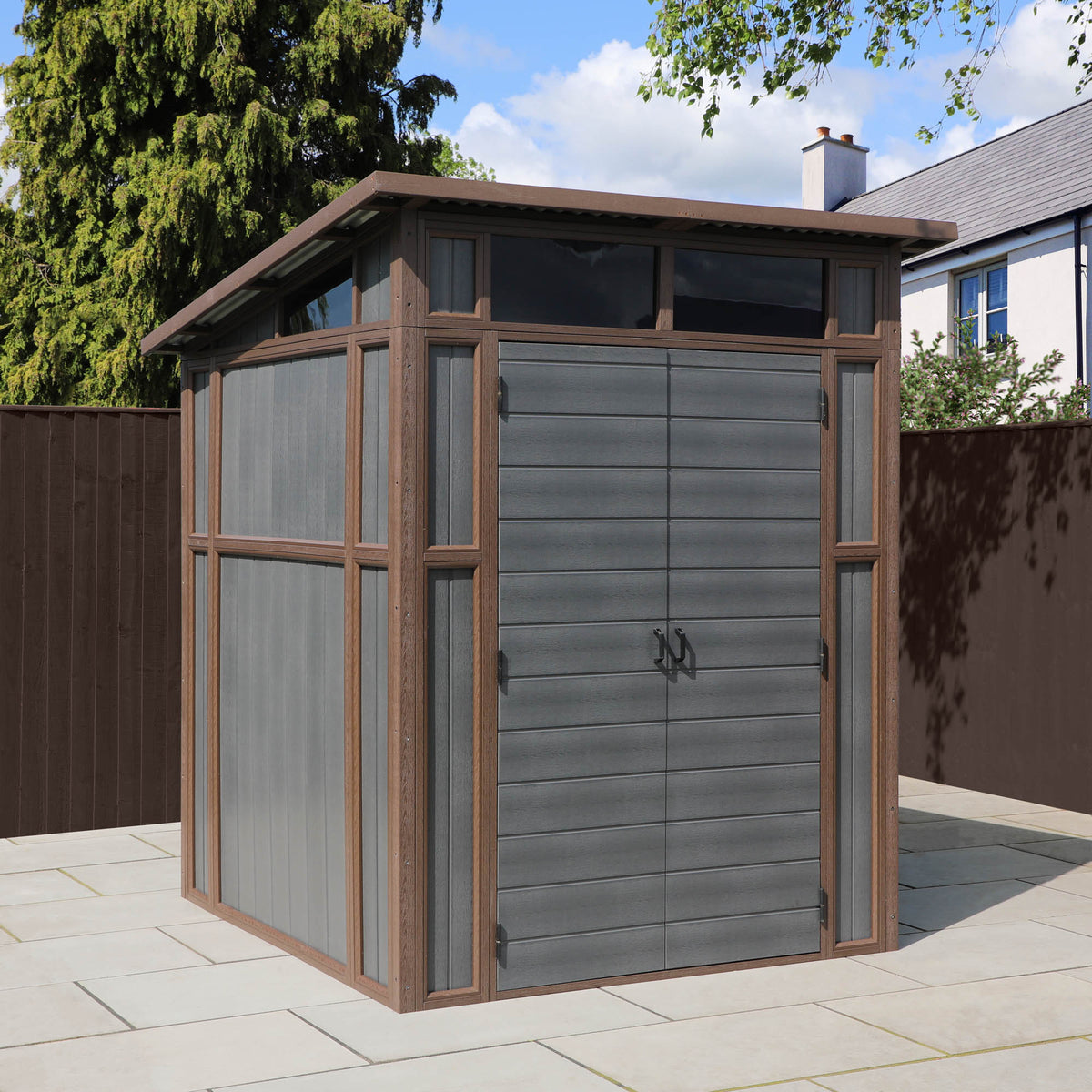 Composite Pent Storage Shed (7x7)