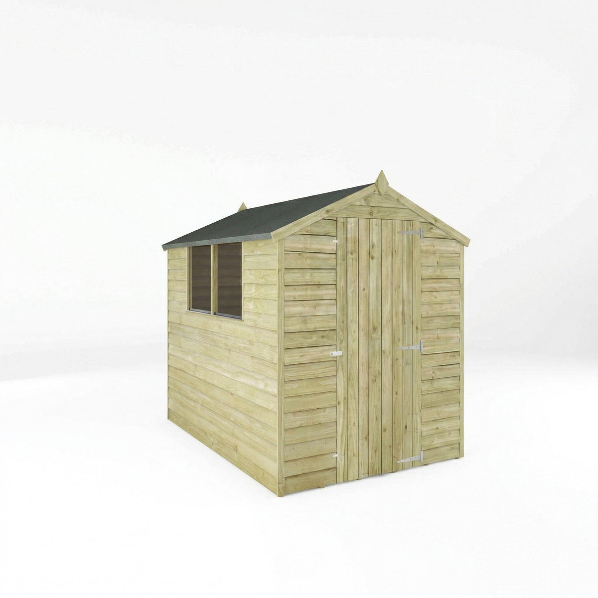 Value Overlap Timber Apex Shed with Single Door