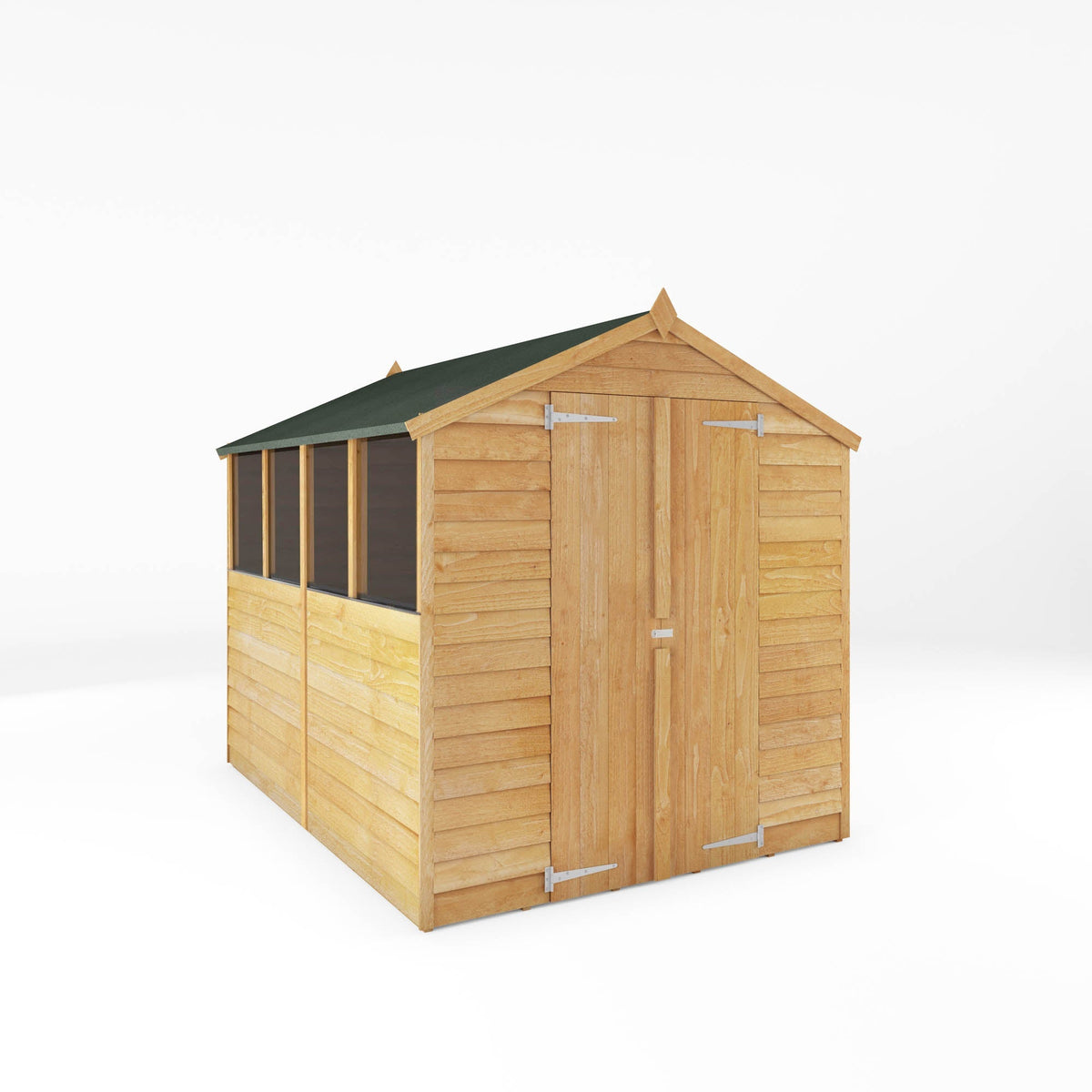 Value Overlap Apex Timber Shed with Double Doors