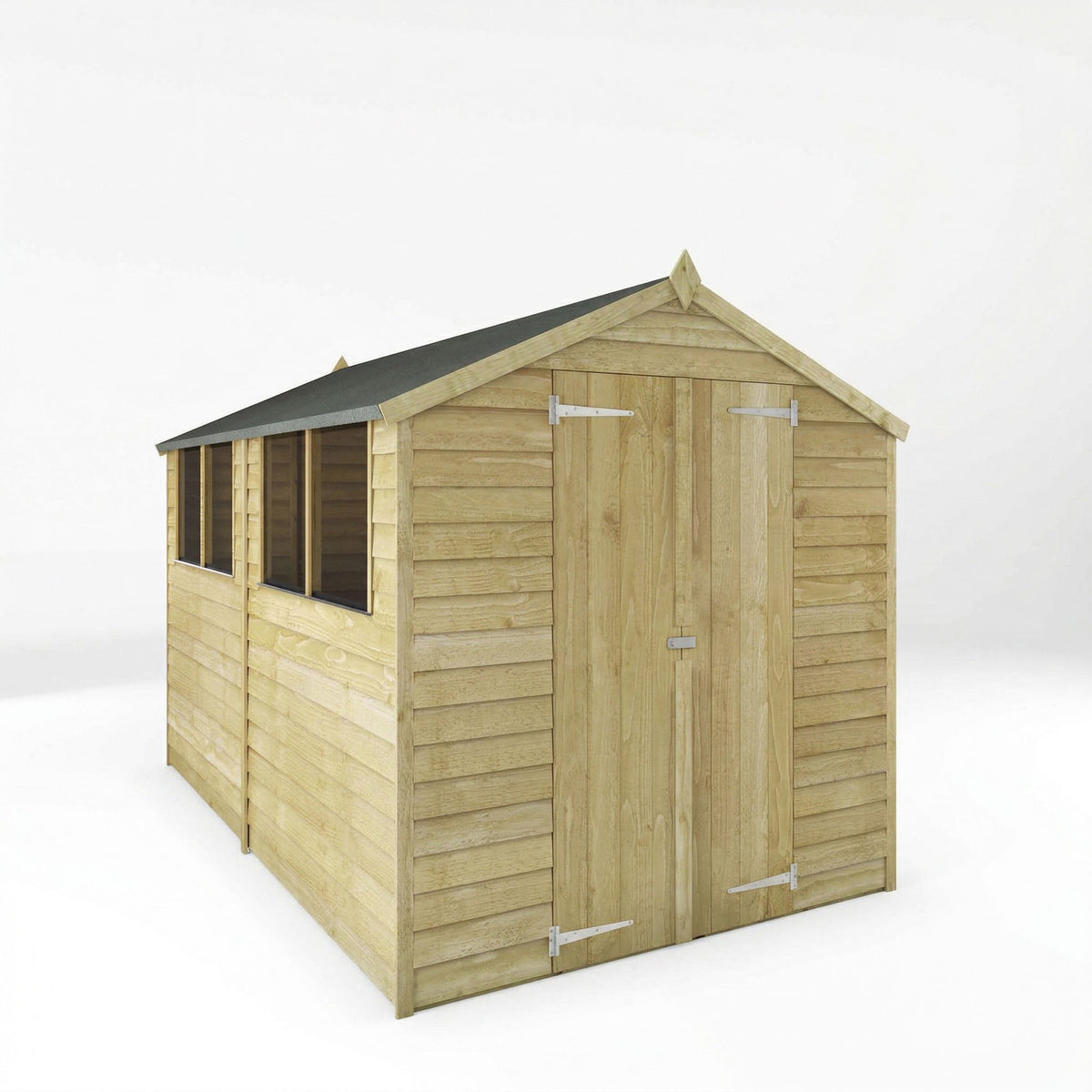 Value Overlap Apex Timber Shed with Double Doors